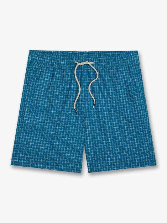Fair Harbor Bayberry Trunk - Teal Sea Geo