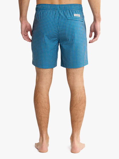 Fair Harbor Bayberry Trunk - Teal Sea Geo
