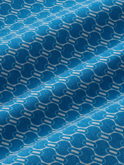 Fair Harbor Bayberry Trunk - Teal Sea Geo