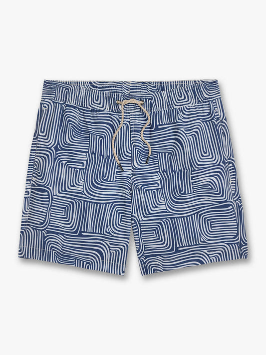 Fair Harbor Bayberry Trunk - Navy Wavy Sands