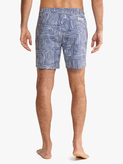 Fair Harbor Bayberry Trunk - Navy Wavy Sands