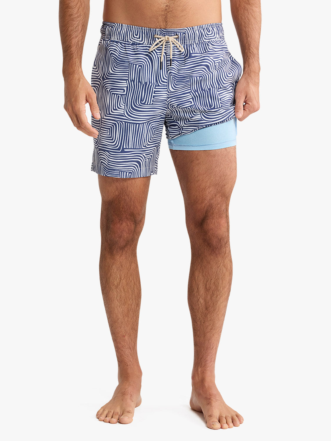 Fair Harbor Bayberry Trunk - Navy Wavy Sands