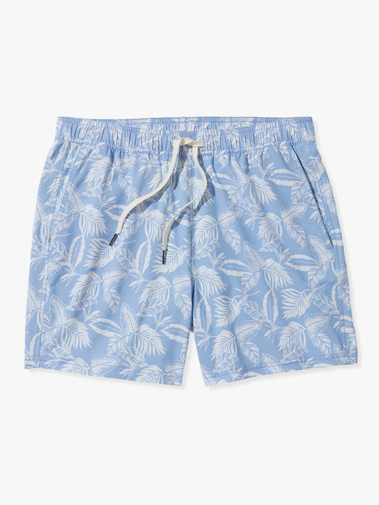 Fair Harbor Bungalow Trunk - Sky Blue Leaves