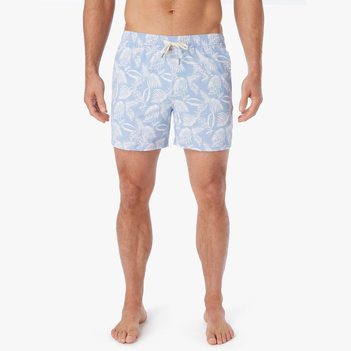Fair Harbor Bungalow Trunk - Sky Blue Leaves