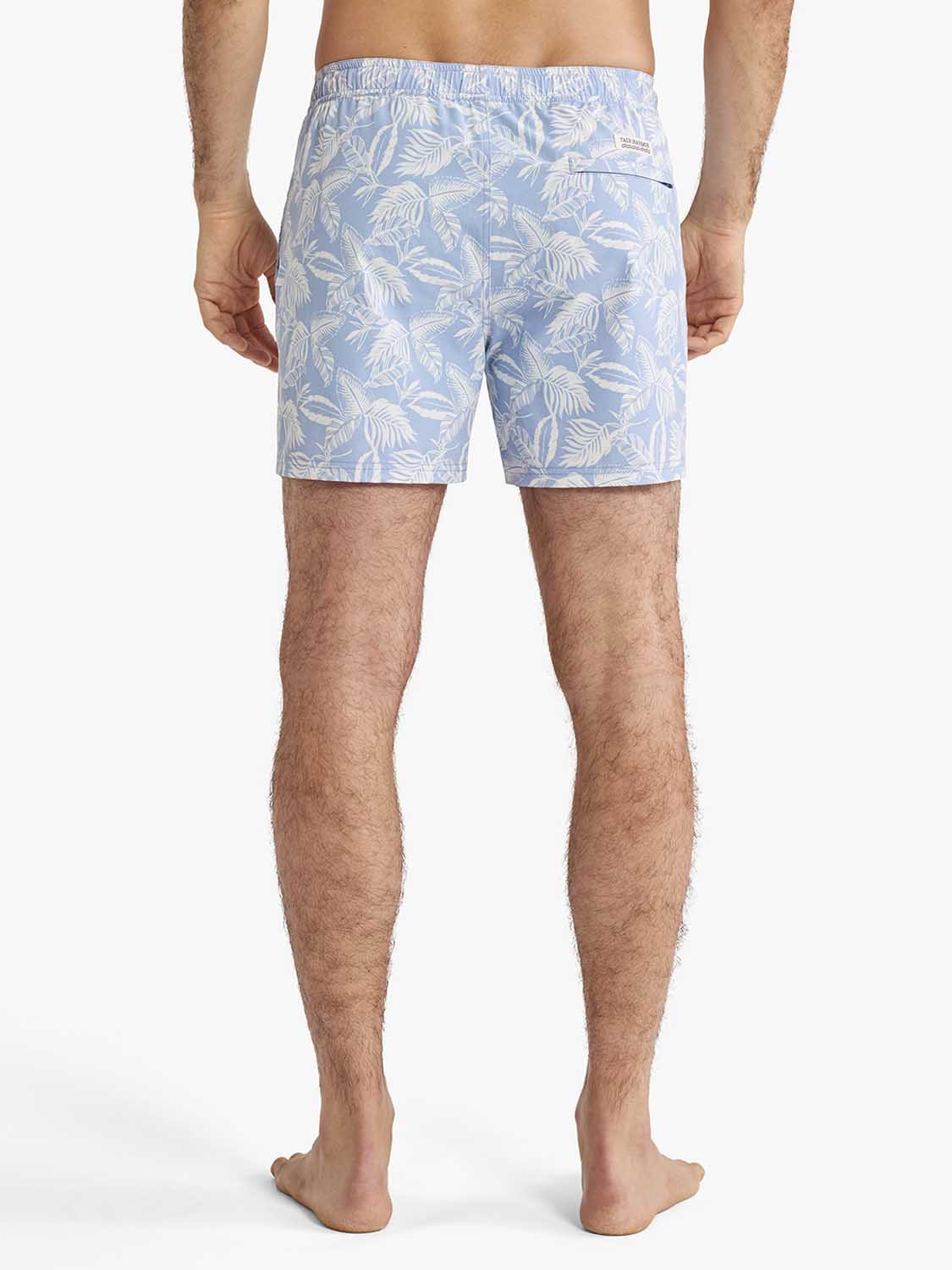 Fair Harbor Bungalow Trunk - Sky Blue Leaves