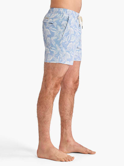 Fair Harbor Bungalow Trunk - Sky Blue Leaves
