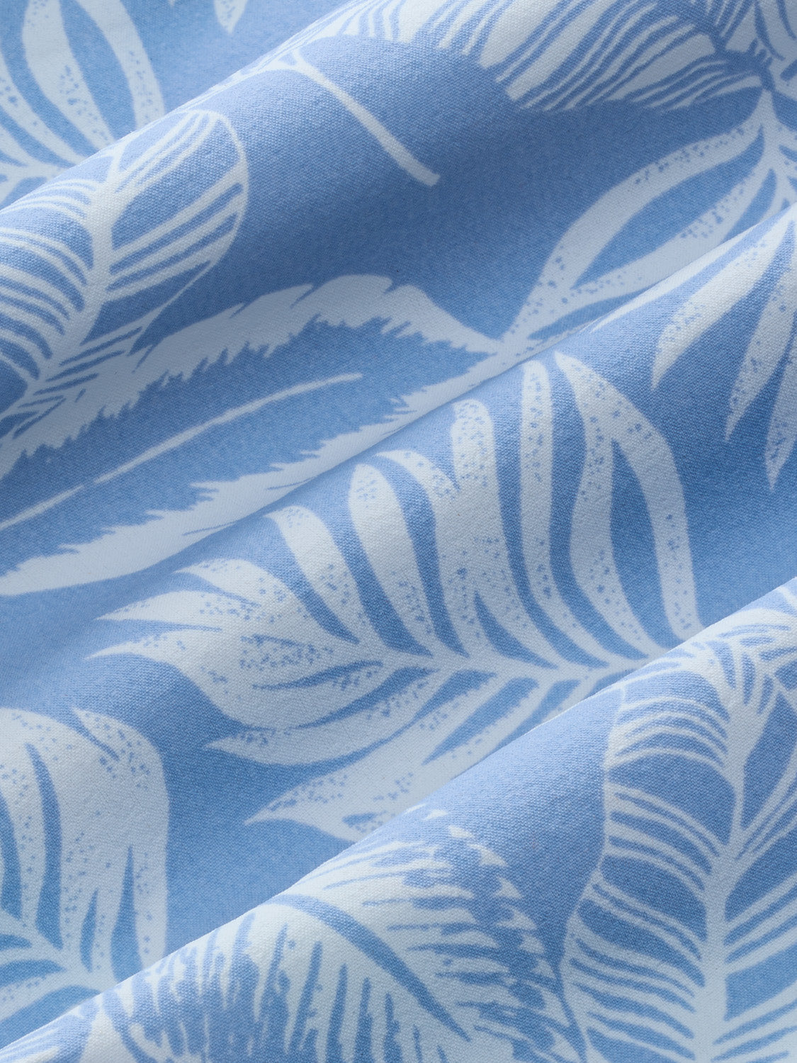 Fair Harbor Bungalow Trunk - Sky Blue Leaves