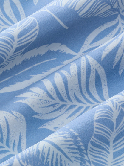 Fair Harbor Bungalow Trunk - Sky Blue Leaves
