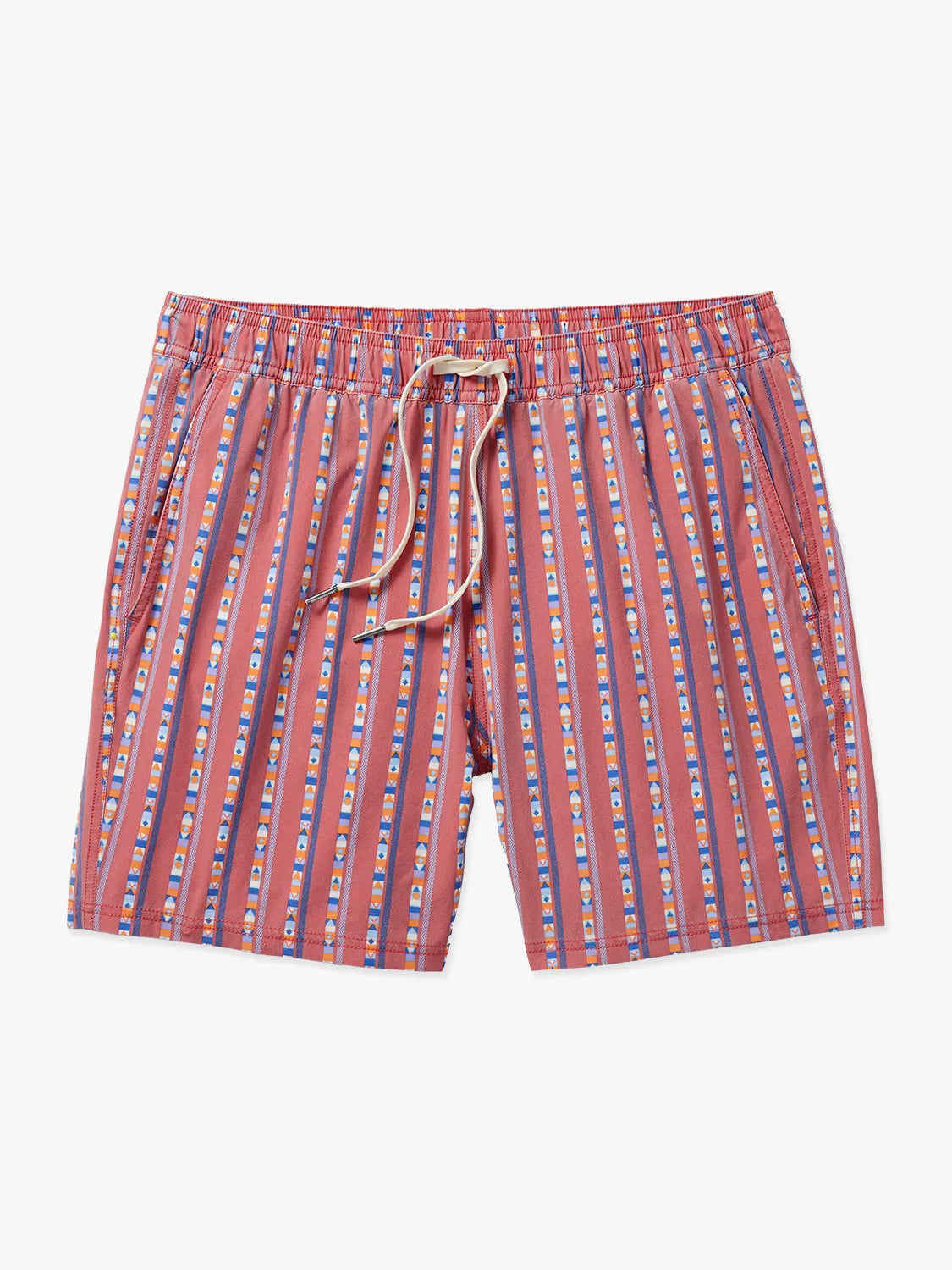 Fair Harbor Bungalow Trunk - Red Sailing Stripe