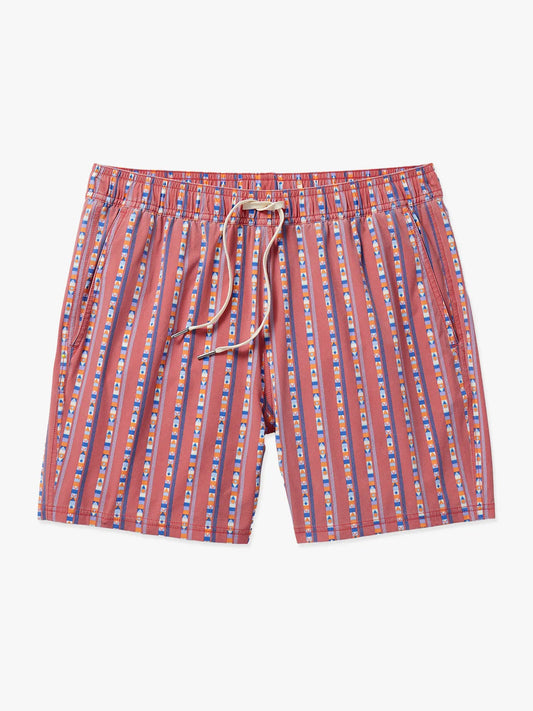 Fair Harbor Bungalow Trunk - Red Sailing Stripe