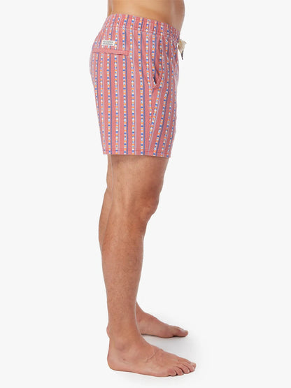 Fair Harbor Bungalow Trunk - Red Sailing Stripe