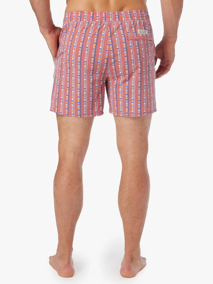 Fair Harbor Bungalow Trunk - Red Sailing Stripe