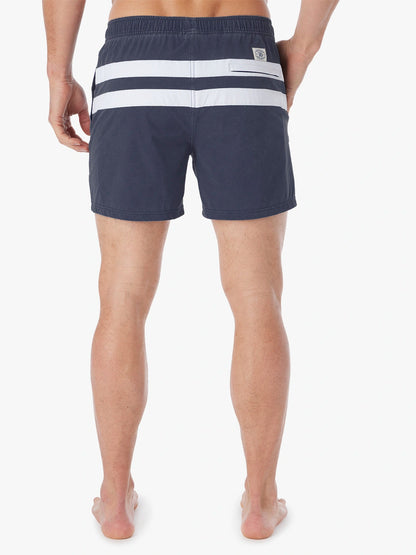 Fair Harbor Bungalow Trunk - Navy Nautical Stripe