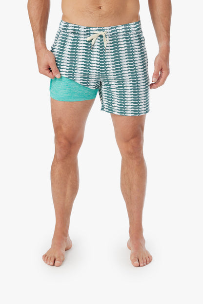 Fair Harbor Bungalow Trunk - Green Sardine
