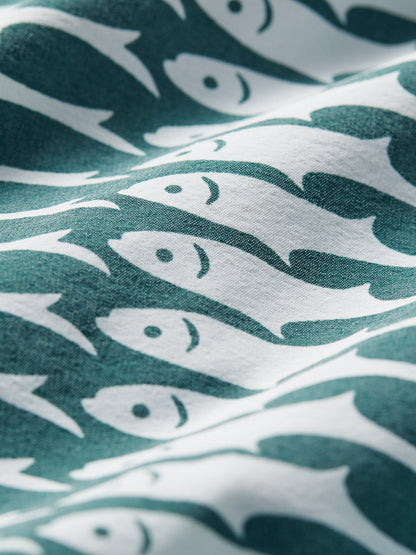 Fair Harbor Bungalow Trunk - Green Sardine