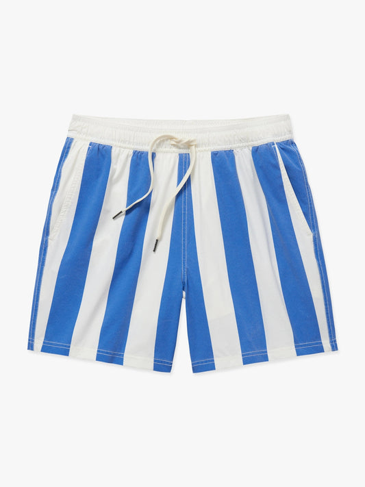 Fair Harbor Bungalow Trunk - Cobalt Cabana Stripe
