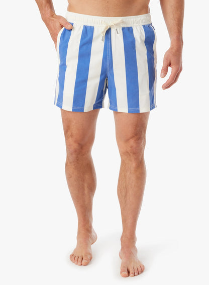 Fair Harbor Bungalow Trunk - Cobalt Cabana Stripe