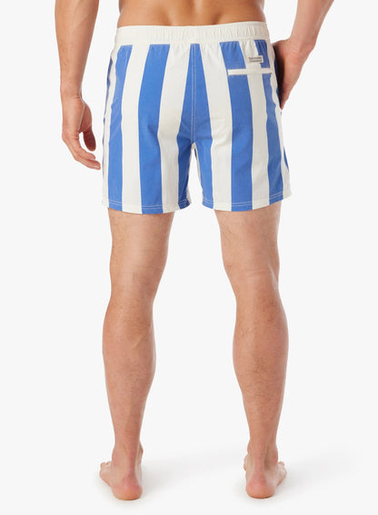 Fair Harbor Bungalow Trunk - Cobalt Cabana Stripe
