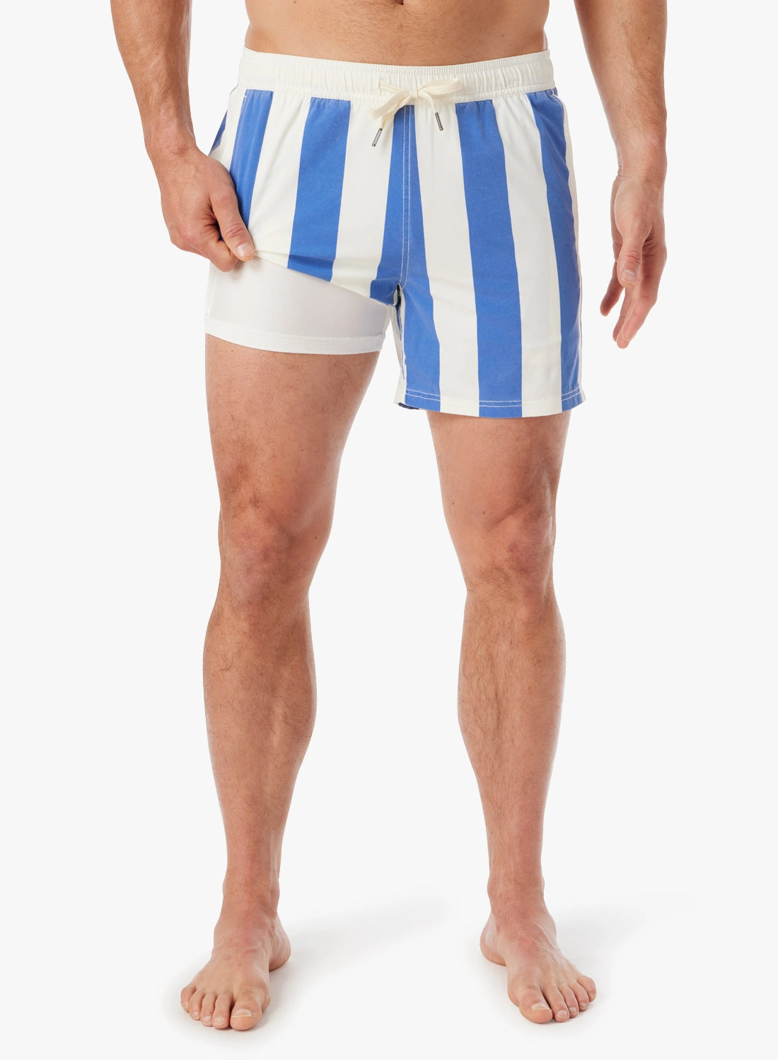 Fair Harbor Bungalow Trunk - Cobalt Cabana Stripe