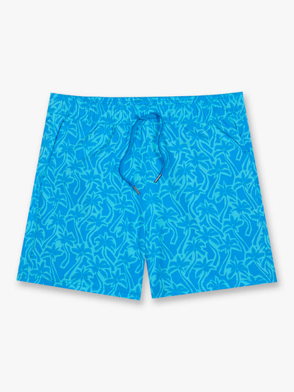 Fair Harbor Bungalow Trunk - Turquoise Cutout Palms