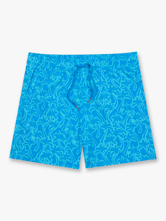Fair Harbor Bungalow Trunk - Turquoise Cutout Palms