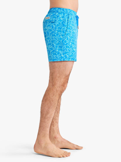 Fair Harbor Bungalow Trunk - Turquoise Cutout Palms