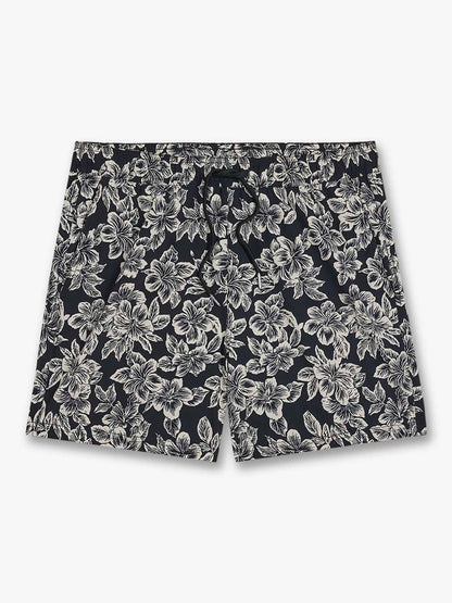 Fair Harbor Bungalow Trunk - Black Hibiscus