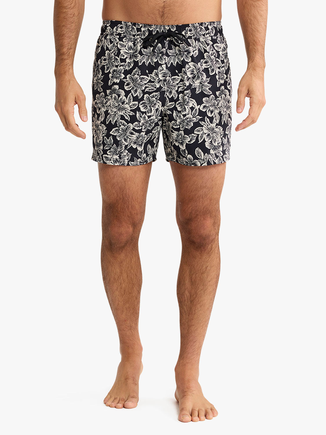 Fair Harbor Bungalow Trunk - Black Hibiscus