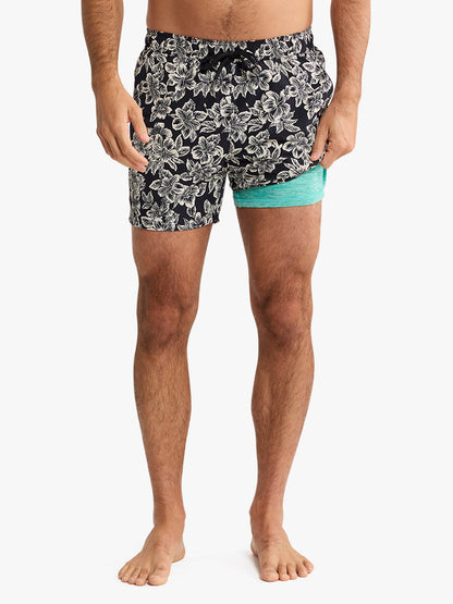 Fair Harbor Bungalow Trunk - Black Hibiscus