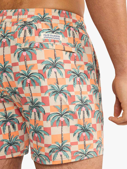 Fair Harbor Bungalow Trunk - Checkered Palms