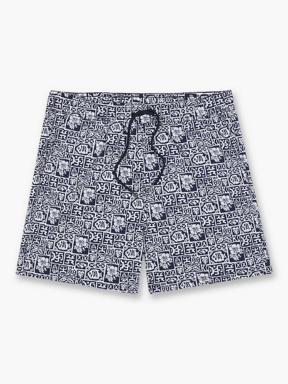 Fair Harbor Bungalow Trunk - Navy Sea Tiles