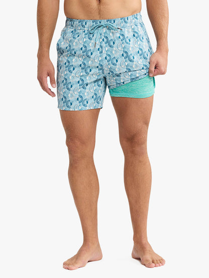 Fair Harbor Bungalow Trunk - Bay Blue Sunburst