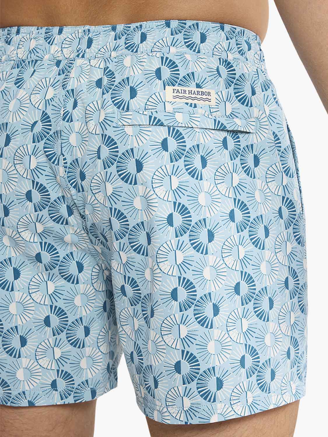 Fair Harbor Bungalow Trunk - Bay Blue Sunburst