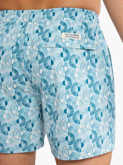 Fair Harbor Bungalow Trunk - Bay Blue Sunburst