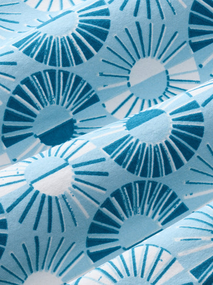 Fair Harbor Bungalow Trunk - Bay Blue Sunburst