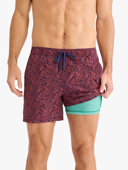 Fair Harbor Bungalow Trunk - Navy Heritage Floral
