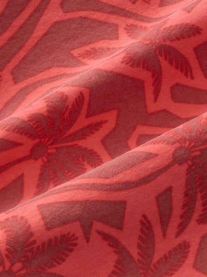 Fair Harbor Bungalow Trunk - Coral Cutout Palms