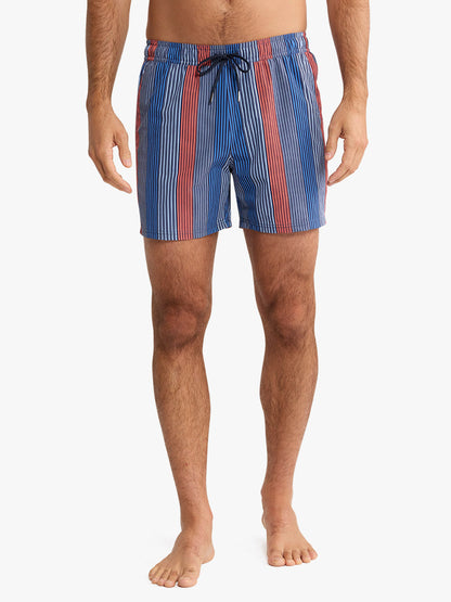 Fair Harbor Bungalow Trunk - Blue Towel Stripe
