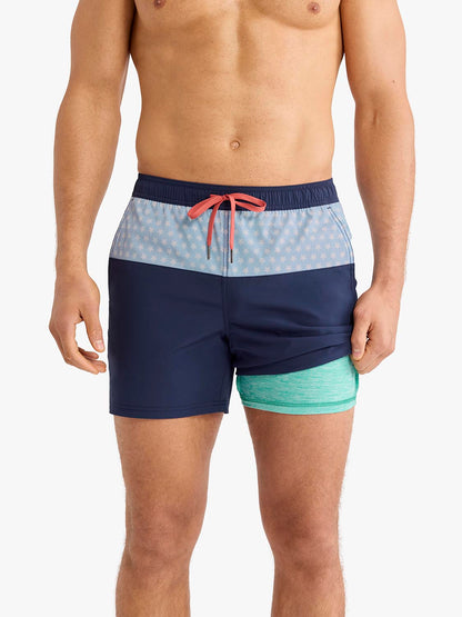 Fair Harbor Bungalow Trunk - Navy Starsail