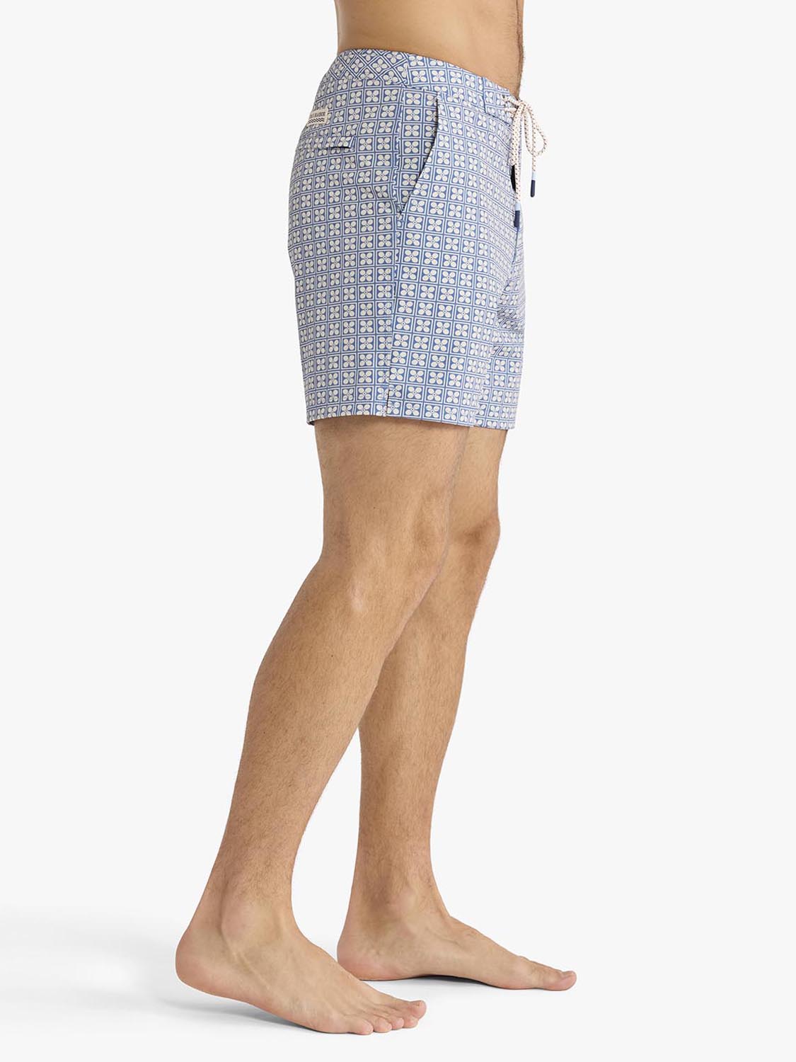 Fair Harbor Swell Board Short - Blue Flower Geo