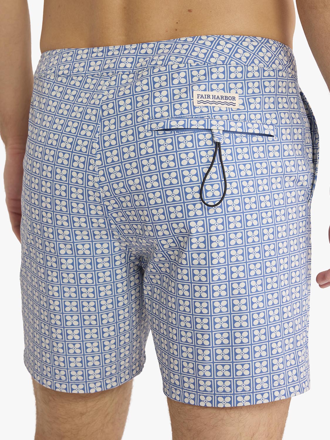 Fair Harbor Swell Board Short - Blue Flower Geo