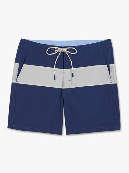 Fair Harbor Swell Board Short - Navy Stripe