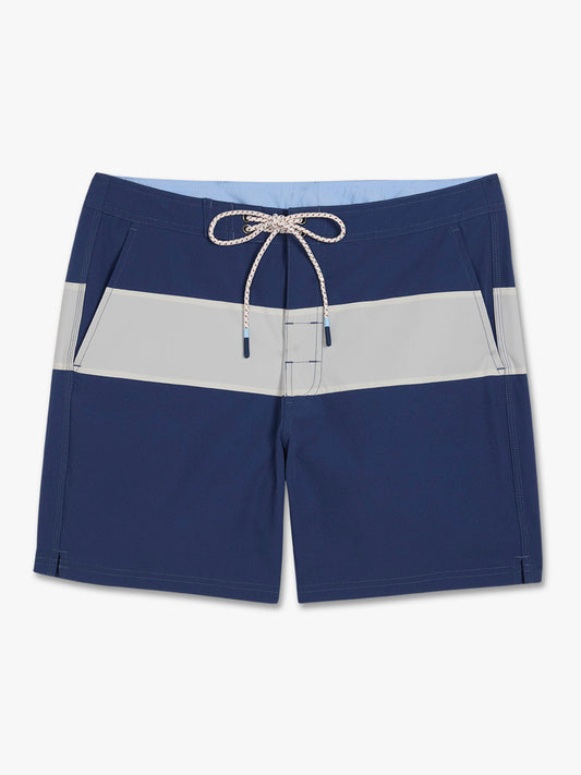 Fair Harbor Swell Board Short - Navy Stripe